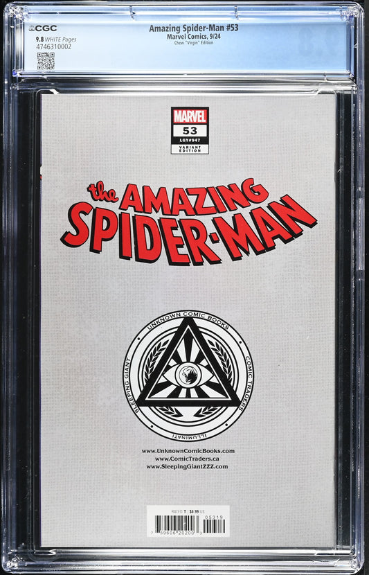 Amazing Spider-Man #53 CGC 9.8 Chew "Virgin" Edition