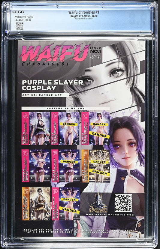 Waifu Chronicles #1 CGC 9.8 Purple Slayer Edition D