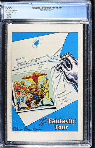 The Amazing Spider-Man Annual #21 (Marvel Comics 1987) CGC 9.8 Wedding Issue