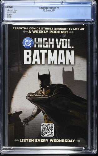 Absolute Batman #9 CGC 9.4 Dustin Nguyen 1:25 Incentive Variant Cover