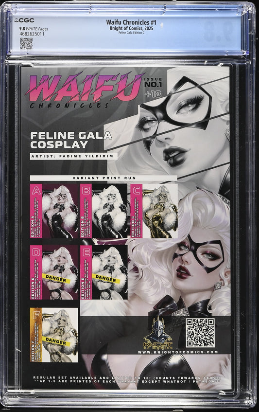 Black Cat Cosplay Virgin Fadime Yildirim Gold WAIFU Chronicles CGC 9.8