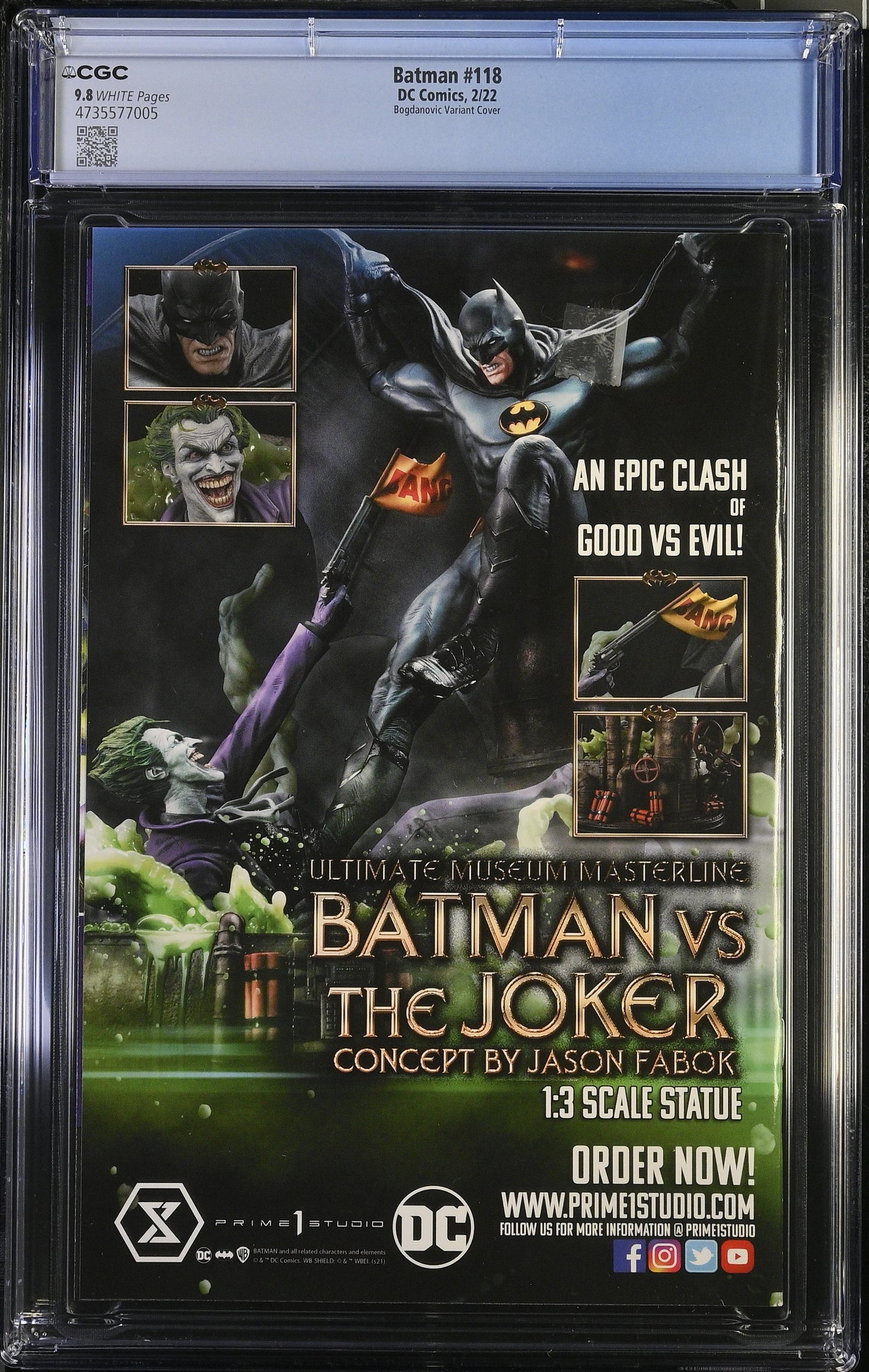 Batman #118 Abyss Variant Cover CGC 9.8 By DC Comics 2022
