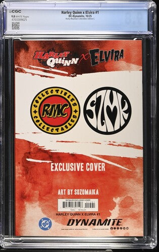 ELVIRA HARLEY QUINN 1 SOZOMAIKA NYCC EXCLUSIVE VIRGIN LTD CGC 9.8