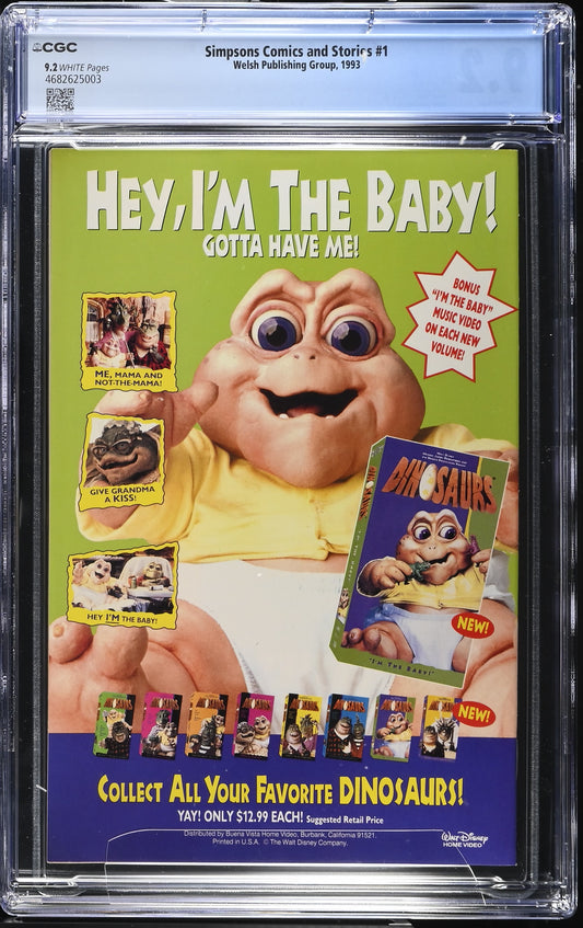 The Simpsons Comics And Stories #1 Collector's Edition CGC 9.2