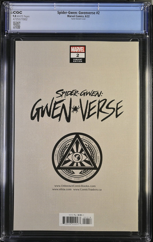 Spider-Gwen: Gwenverse #2 Virgin Variant CGC 9.8