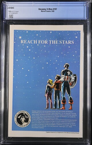 Uncanny X-men #197 CGC 9.8 NM/MT Doctor Doom Cover! Marvel Comics 1985