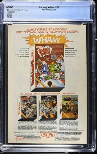 Uncanny X-MEN #242 CGC 9.0 White Pages Inferno Goblin Queen Marvel Comics 1989