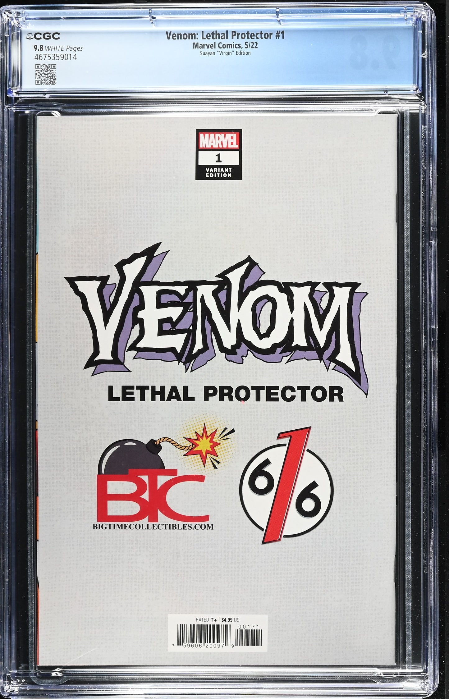 Venom: Lethal Protector 1 CGC 9.8 5/22 Marvel Comics Suayan "Virgin" Edition