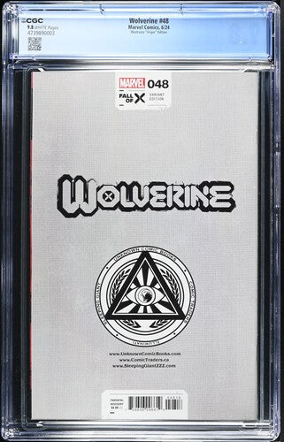 Wolverine #48 CGC 9.8 (2024) - Sabretooth - Mastrazzo Virgin Edition