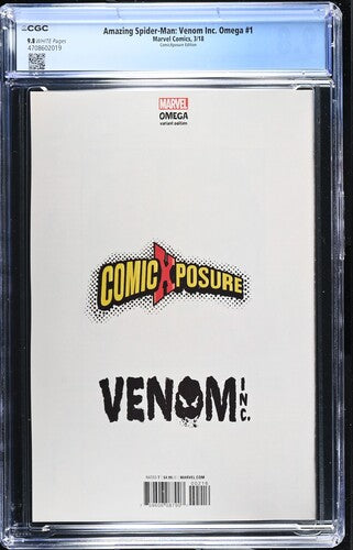 Amazing Spider-Man: Venom Inc Omega #1 - Crain ComicXposure Edition - CGC 9.8 🔥
