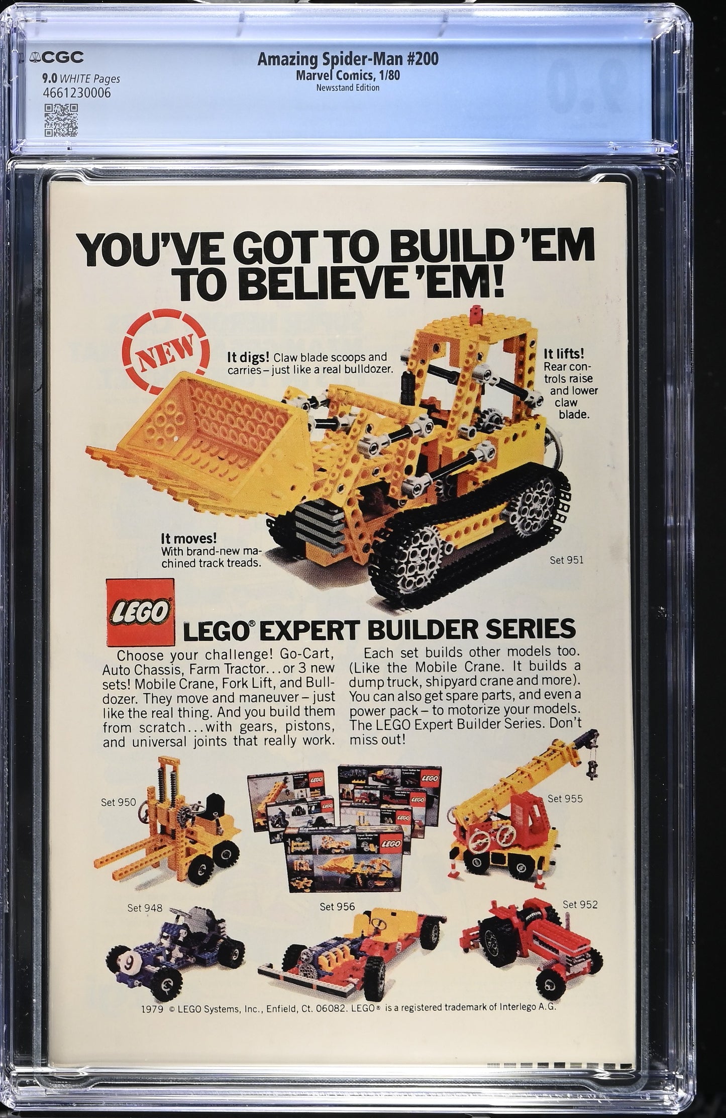 Amazing Spider-man 200 vs Burglar ORIGIN 1980 Anniversary CGC 9.0