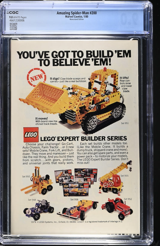 Amazing Spider-man 200 vs Burglar ORIGIN 1980 Anniversary CGC 9.0