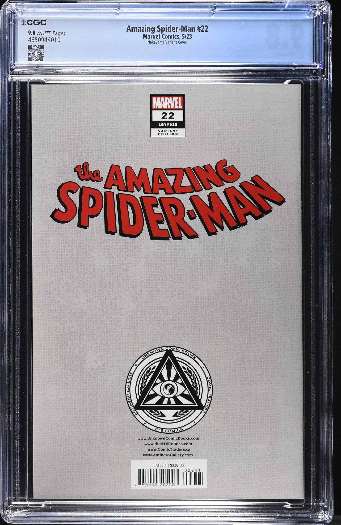 Amazing Spider-Man #22 CGC 9.8 David Nakayama Variant