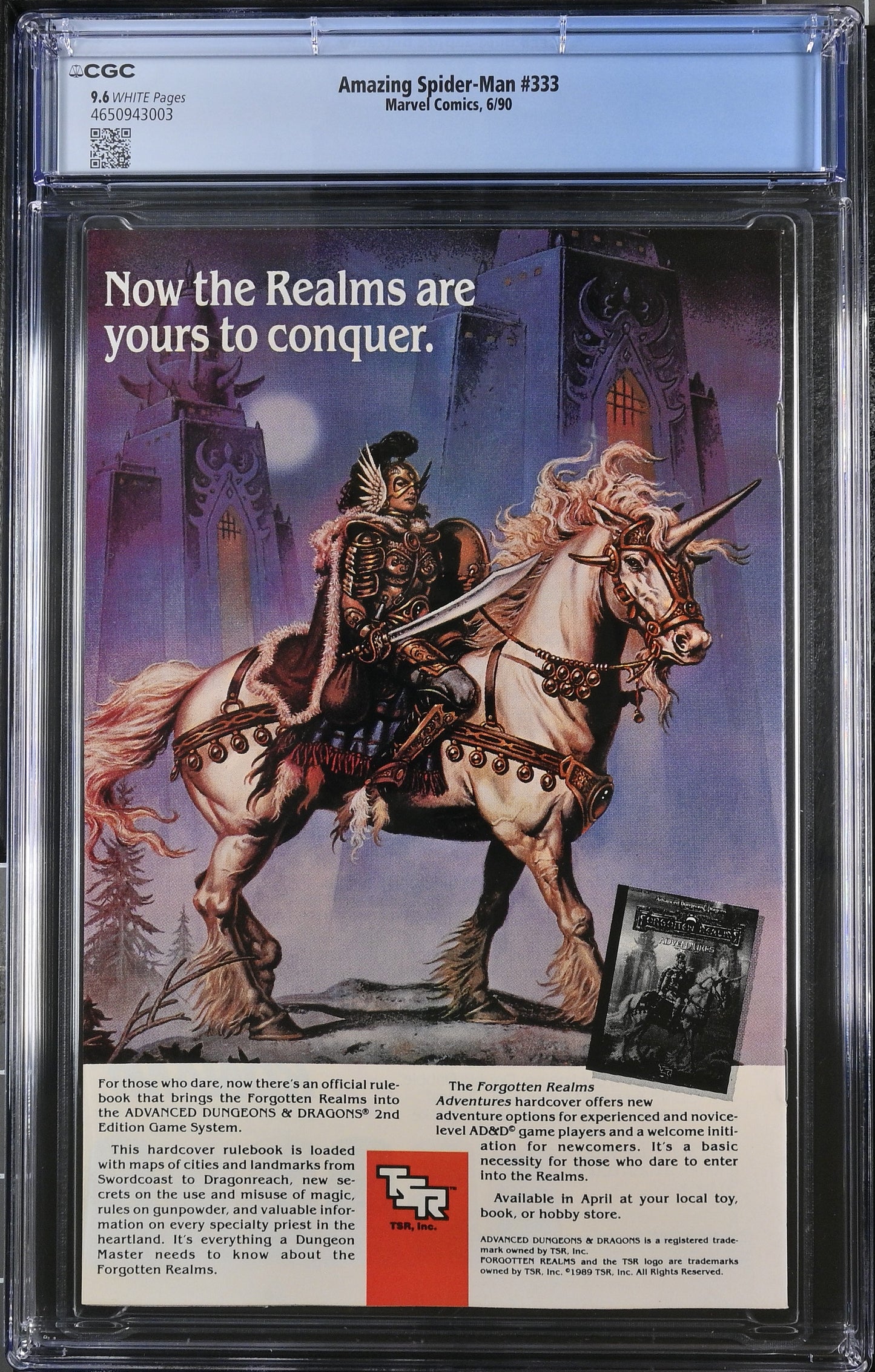 Amazing Spider-man #333 CGC 9.6 Marvel Comic 1990