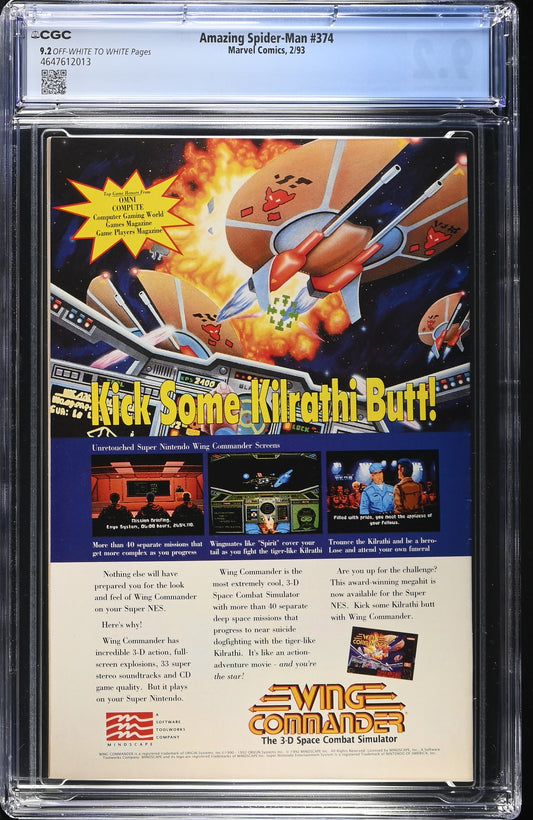 Amazing Spider-Man #374 CGC 9.2