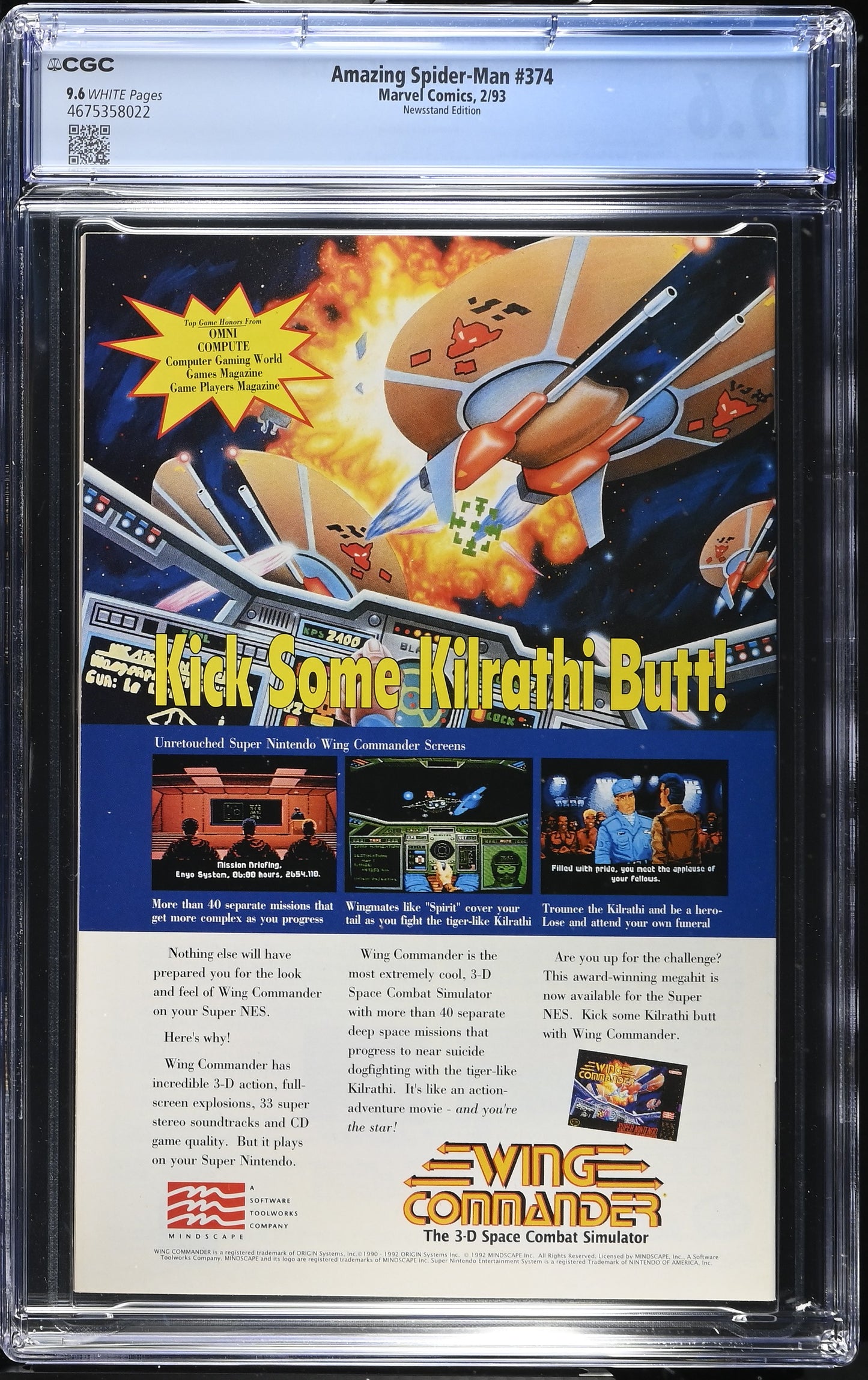 Amazing Spider-Man #374 CGC 9.6 1993 Newsstand Edition