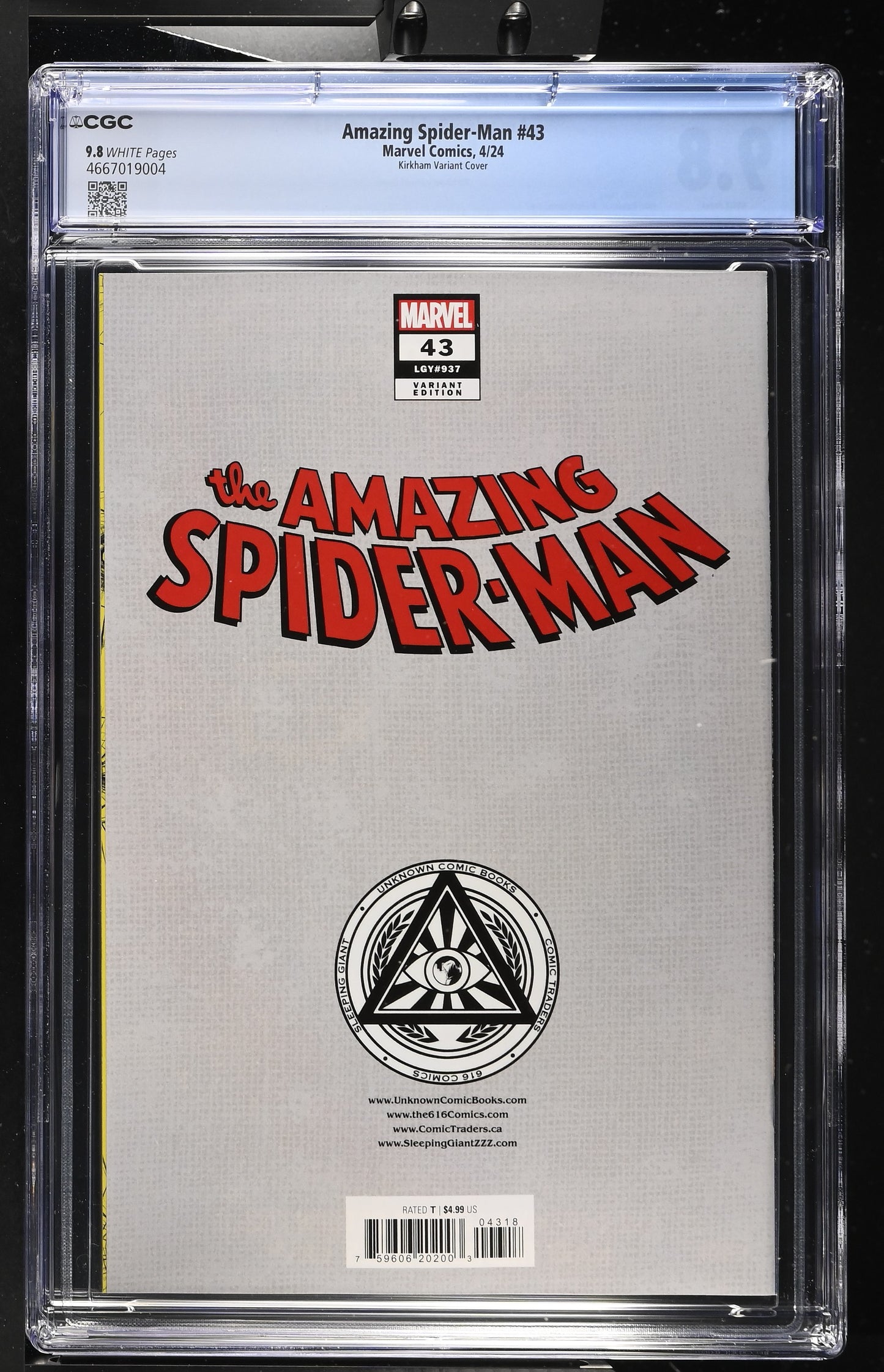 Amazing Spider-Man #43 CGC 9.8 Tyler Kirkham Variant