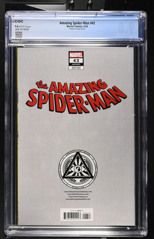 Amazing Spider-Man #43 CGC 9.8 Tyler Kirkham Variant