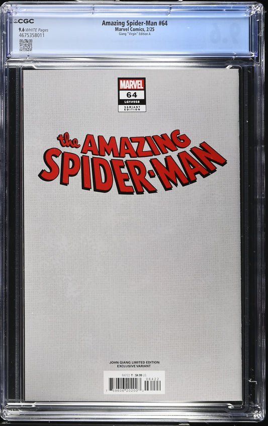 Amazing Spider-Man #64 CGC 9.6 John Giang Variant Edition A