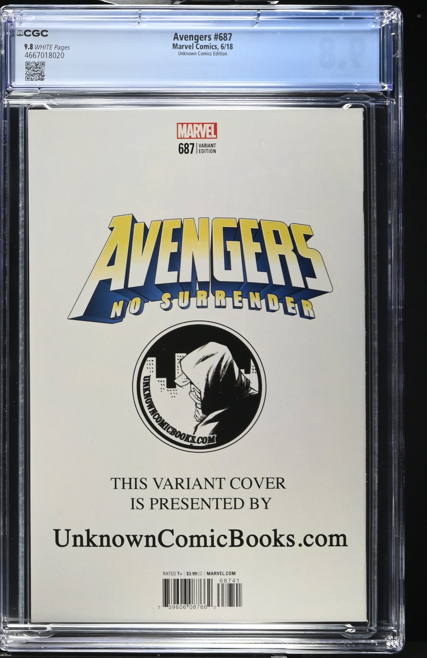 Avengers #687 - Marvel 2018 Modern Age Campbell Virgin Variant - CGC 9.8