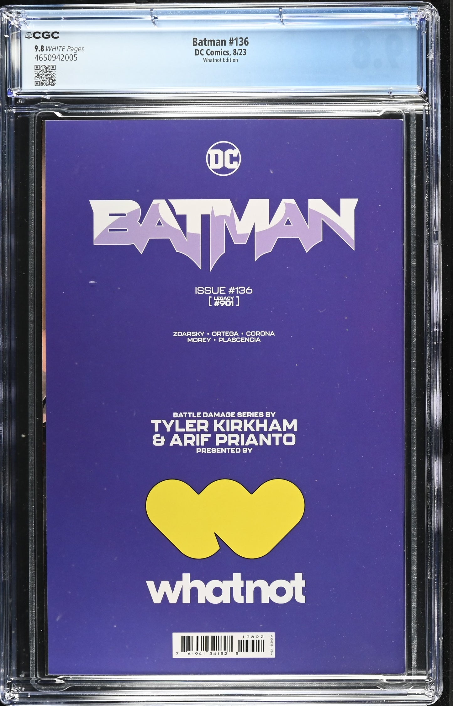 Batman #136 DC Comics Whatnot Edition 2023 CGC 9.8