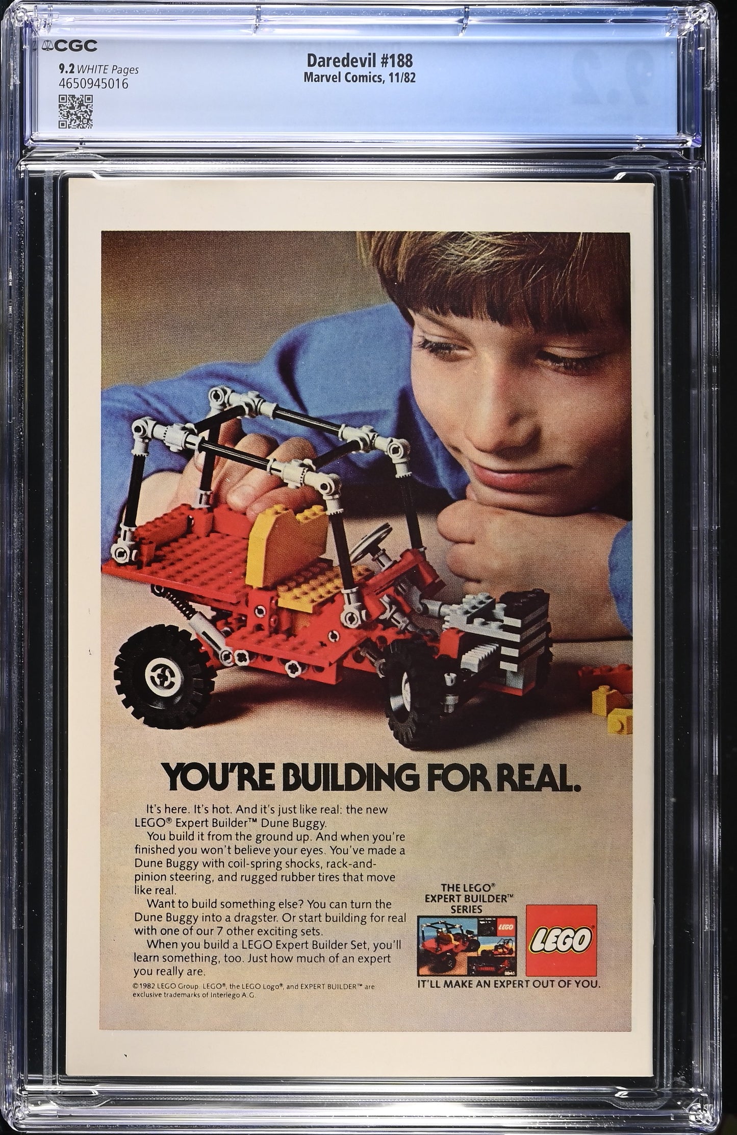 Daredevil #188 CGC 9.2 Frank Miller Cover & Story