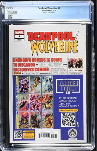Deadpool/Wolverine (2025) #1 Tyler Kirkham Virgin Edition CGC 9.8 NM/MT