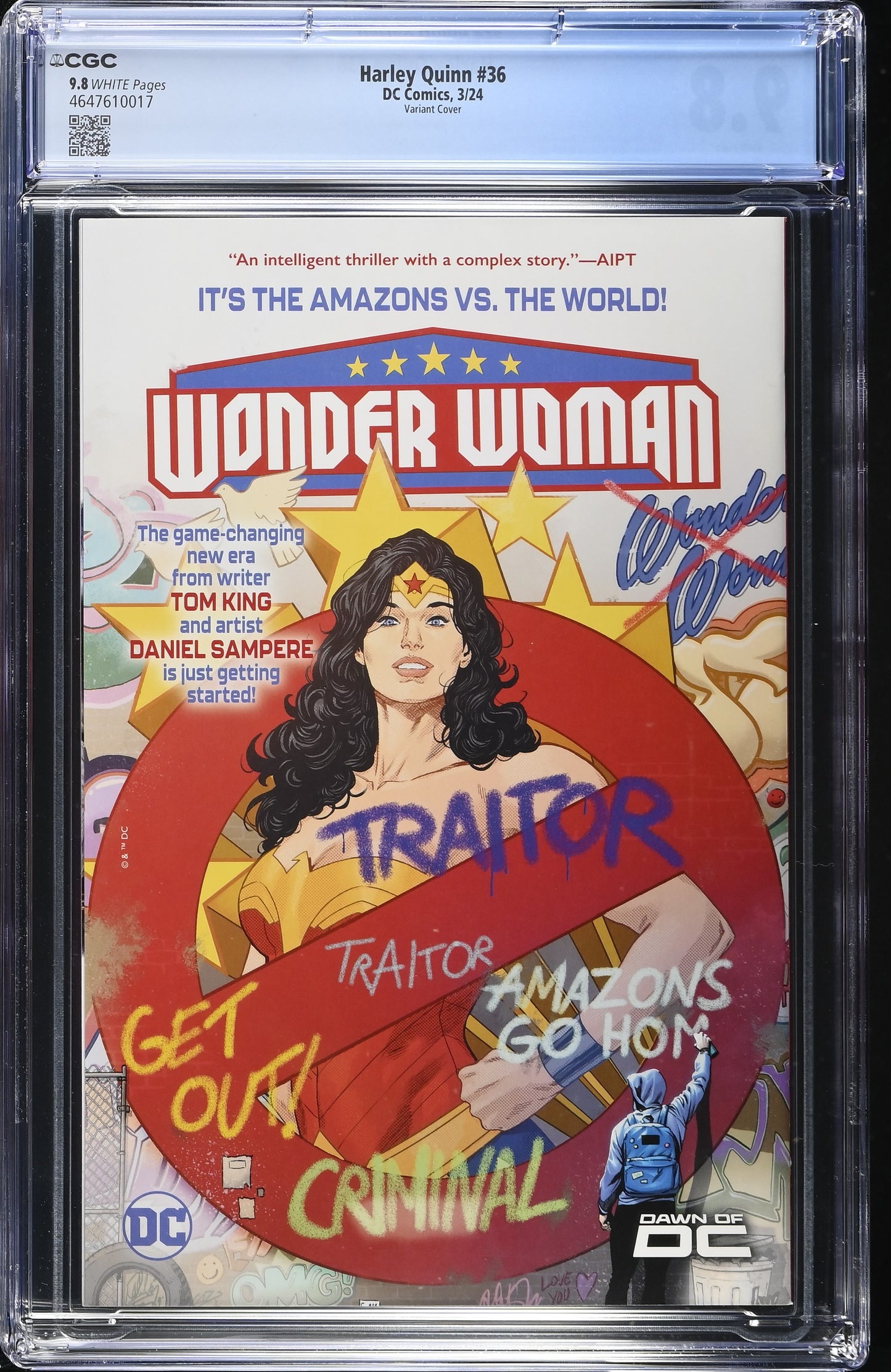 Harley Quinn #36 CGC 9.8 Frison Valentine’s Day Variant Cover DC Comics