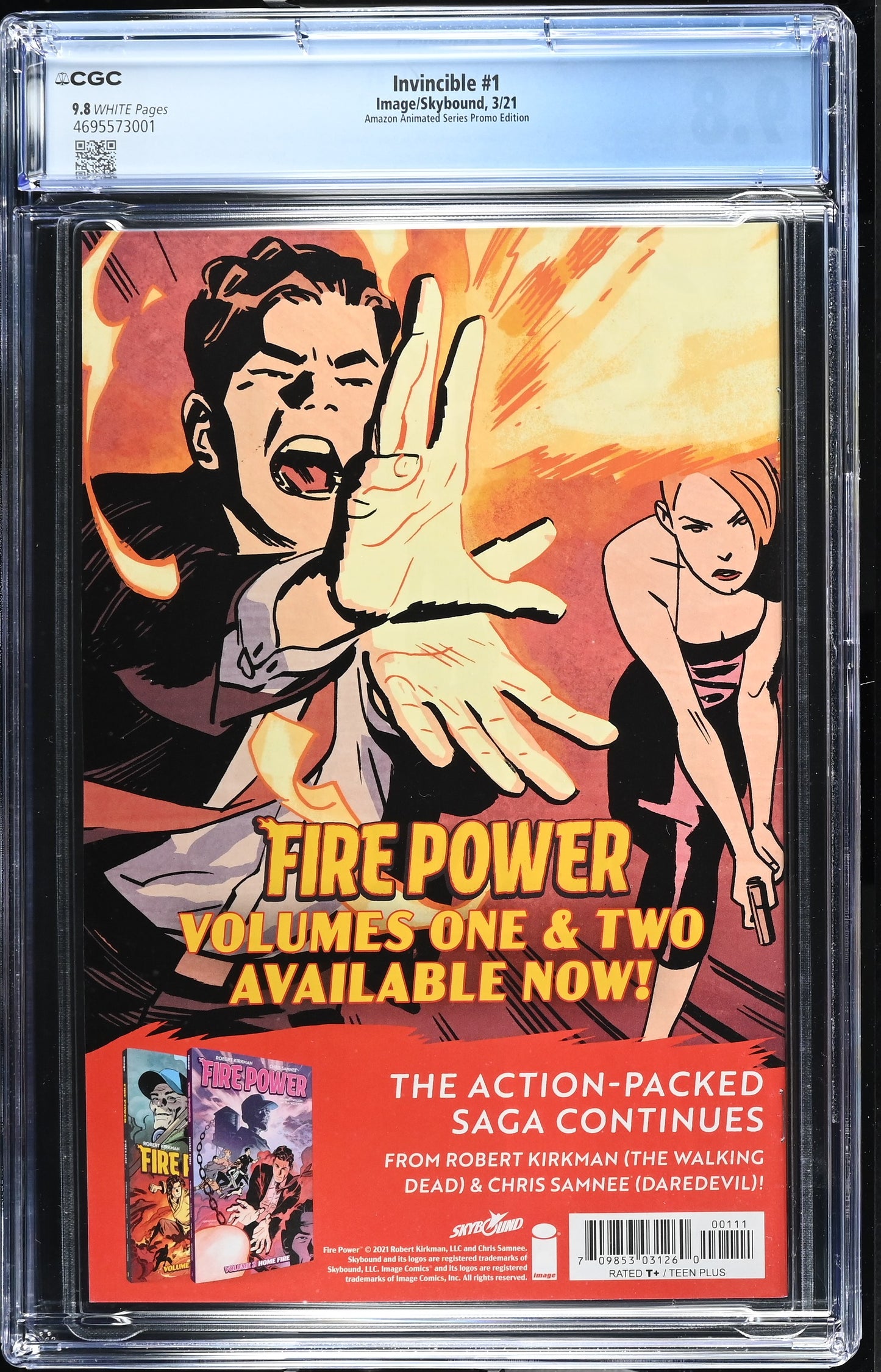 Invincible #1 Amazon Prime Animated Series Variant 2021 CGC 9.8 TV Series Preview