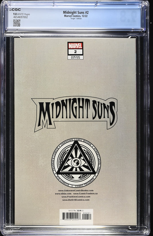 Midnight Suns #2 CGC 9.8 Marvel Comics Virgin Edition 12/22