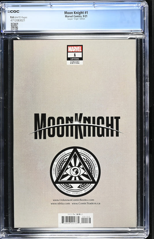 Moon Knight #1 Suayan Virgin Variant Unknown Comics Exclusive CGC 9.4