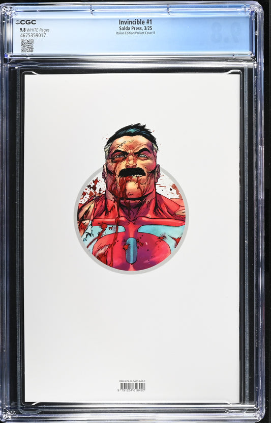 Invincible 1 CGC 9.8 Omni-Man 3/25 Salda Press Italian Edition/Variant Cover