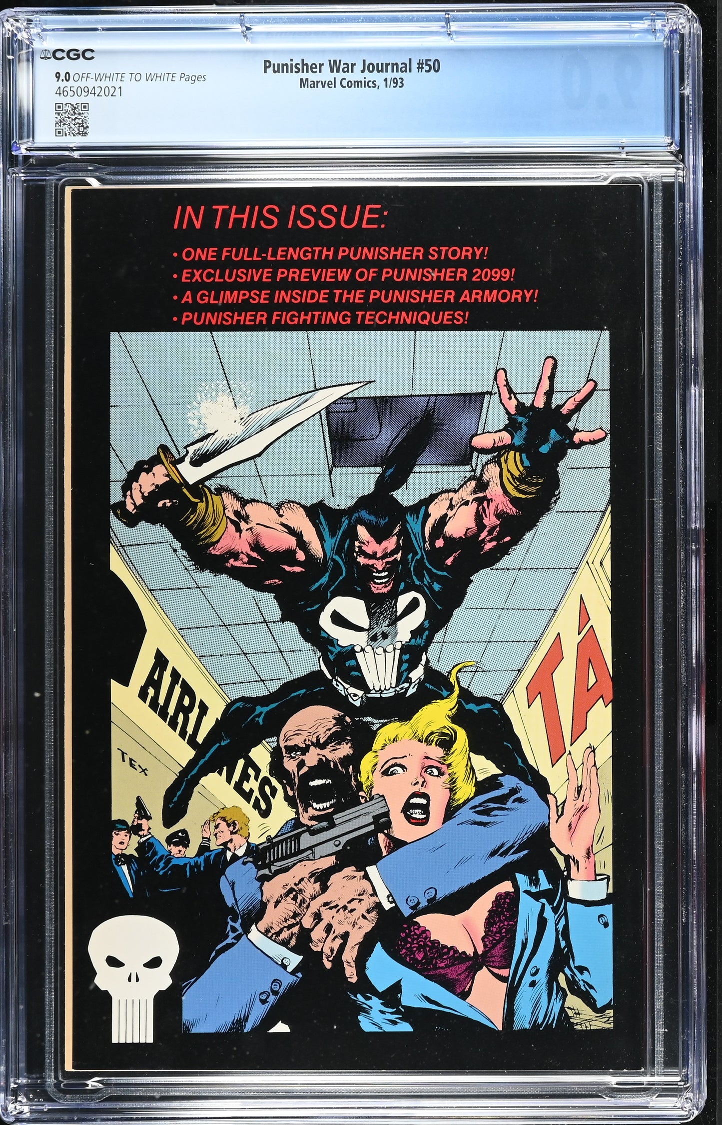 The Punisher War Journal #50 (Marvel Comics January 1993) 9.0 CGC