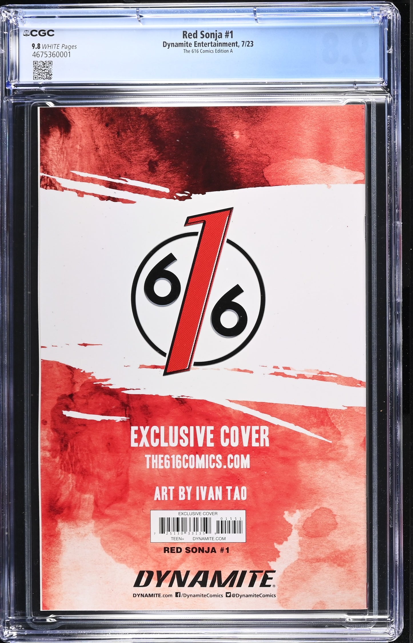 Red Sonja #1 - Ivan Tao Exclusive Virgin Variant - CGC 9.8 (Dynamite)