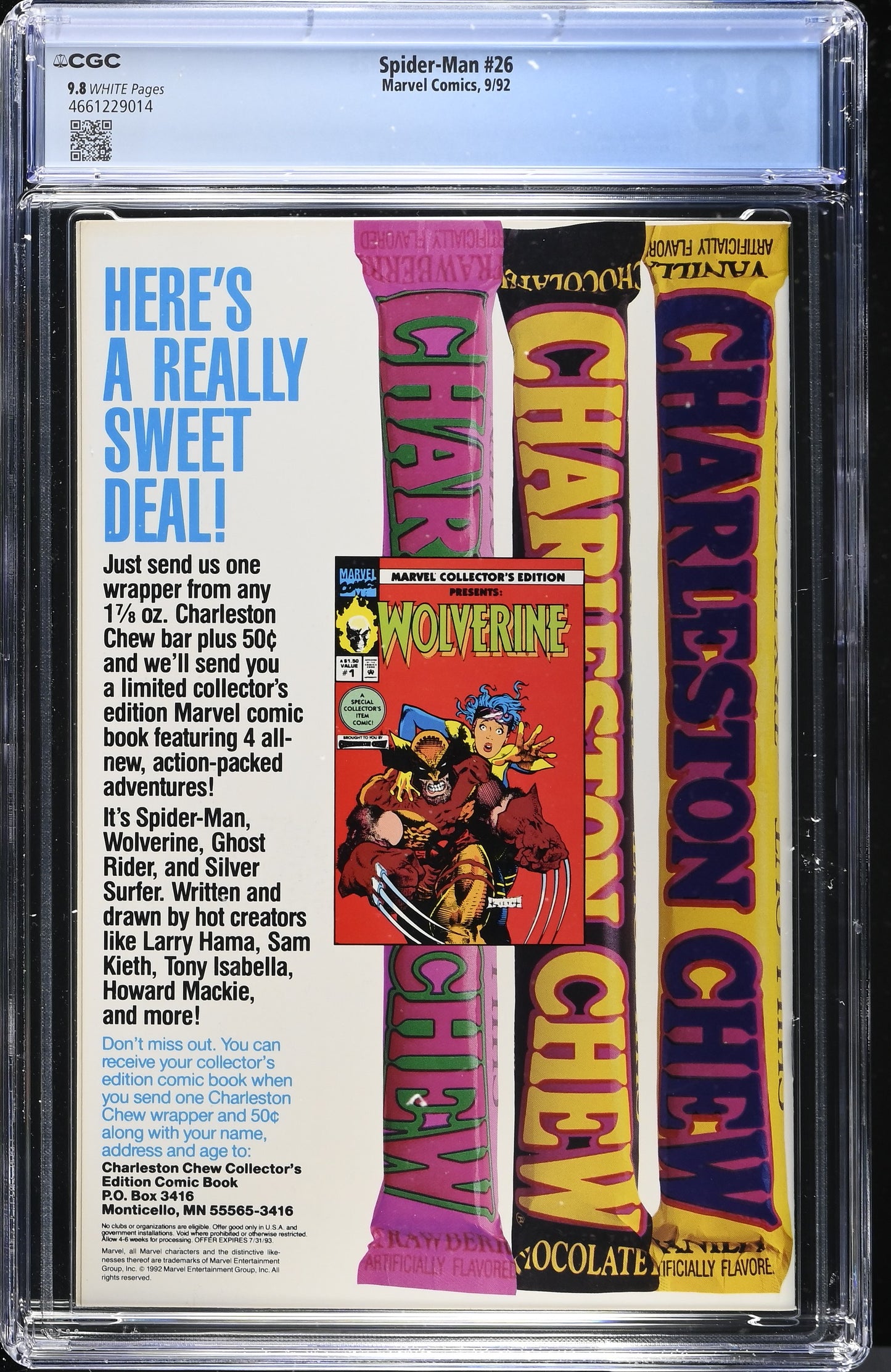 Spider-Man #26 CGC 9.8 Hologram 1992 30th Anniversary Special