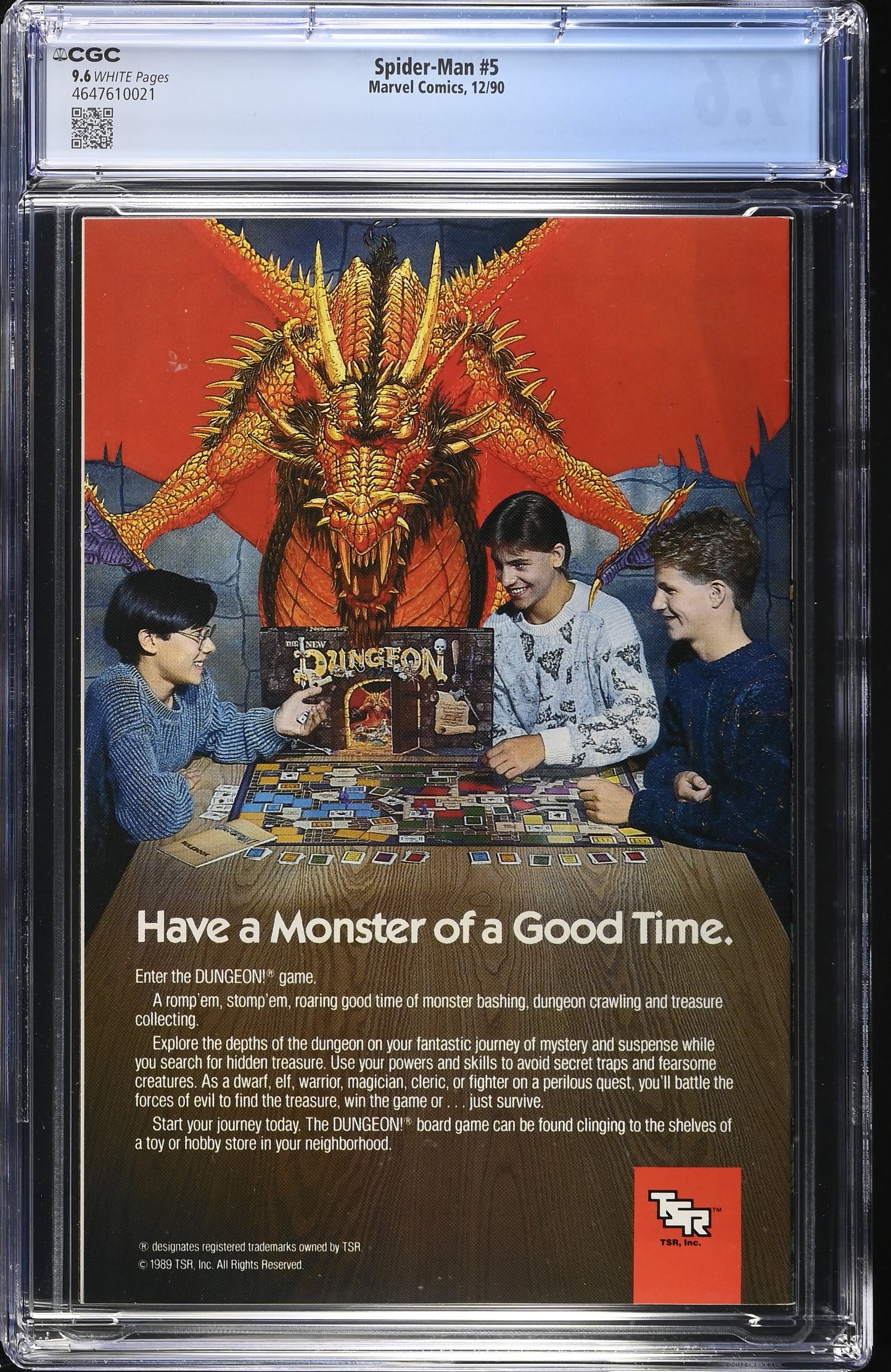 Spider-man #5 NM 9.6 CGC 1990 Todd McFarlane Torment