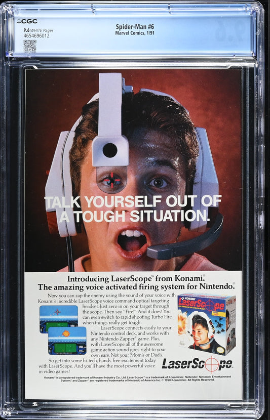 Spider-Man #6 (Marvel Comics January 1991) CGC 9.6