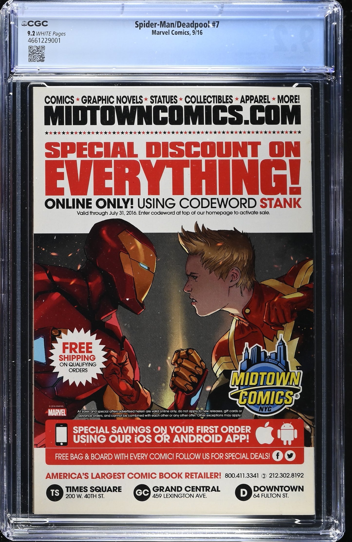 Spider-man Deadpool #7 CGC 9.2 Marvel Comics 2016