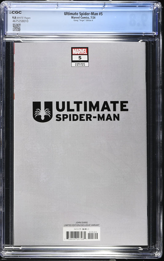 Ultimate Spider-Man #5 CGC 9.8 John Giang Virgin Variant Edition A