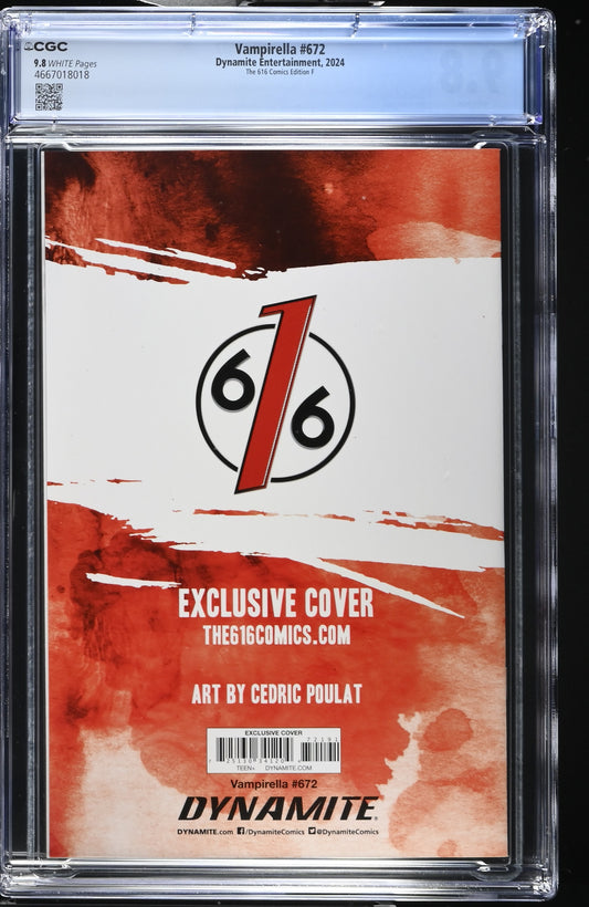 Vampirella #672 CGC 9.8 616 Comics Edition F