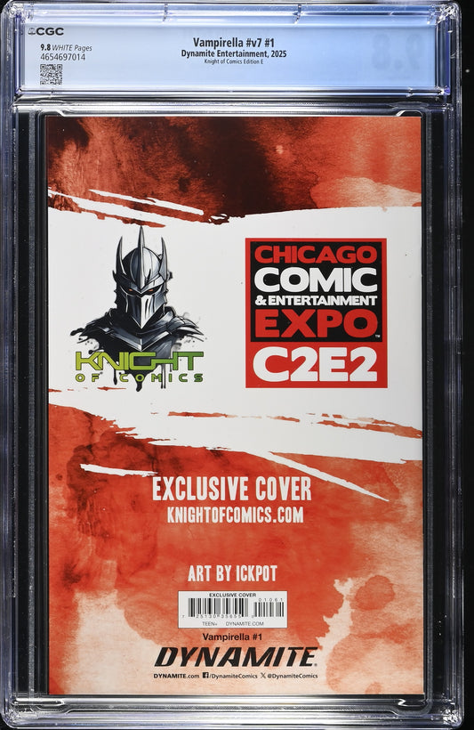 Vampirella #1 - Ickpot Virgin Variant Cover A CGC 9.8