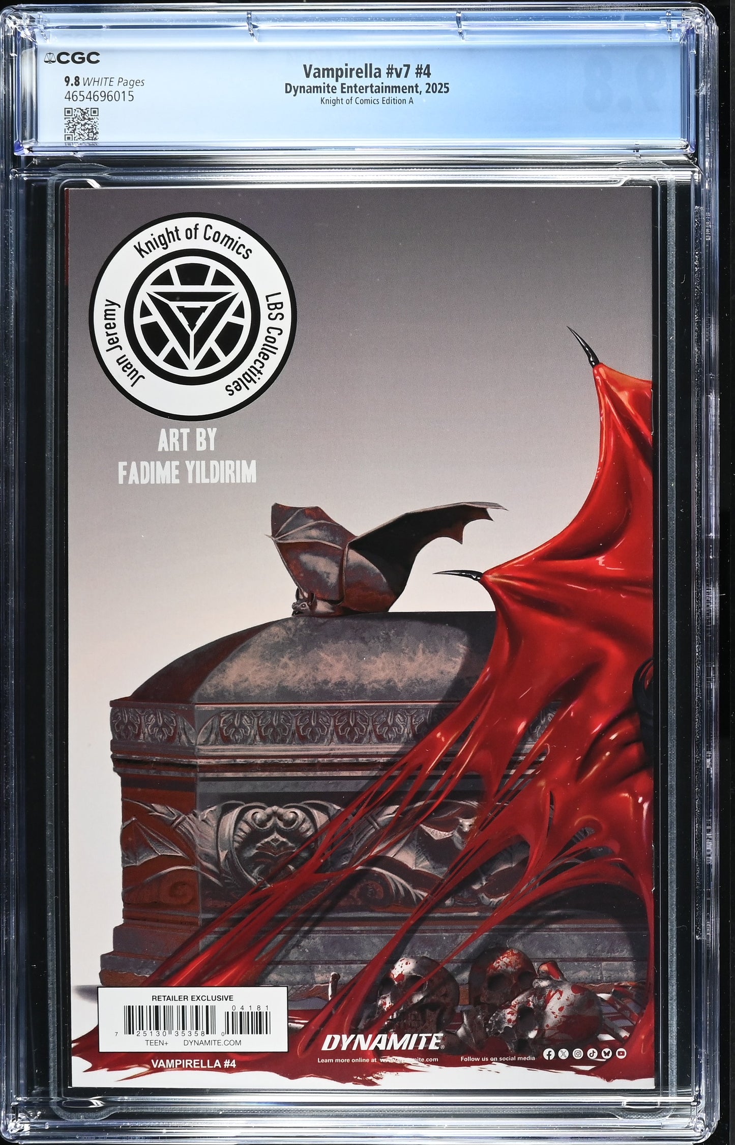 Vampirella #4 CGC 9.8- Fadime Yildirim Wraparound Cover A Terrificon Exclusive