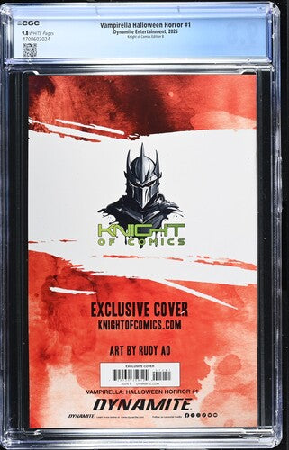 Vampirella Halloween Horror #1 CGC 9.8 (2025) - Ao Knight of Comics B Graded