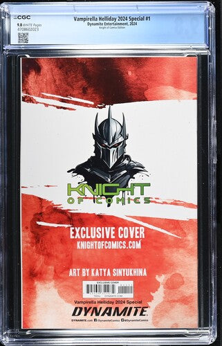 VAMPIRELLA HELLIDAY 2024 SPECIAL #1 - KATYA SINYUKHINA VIRGIN VARIANT CGC 9.8