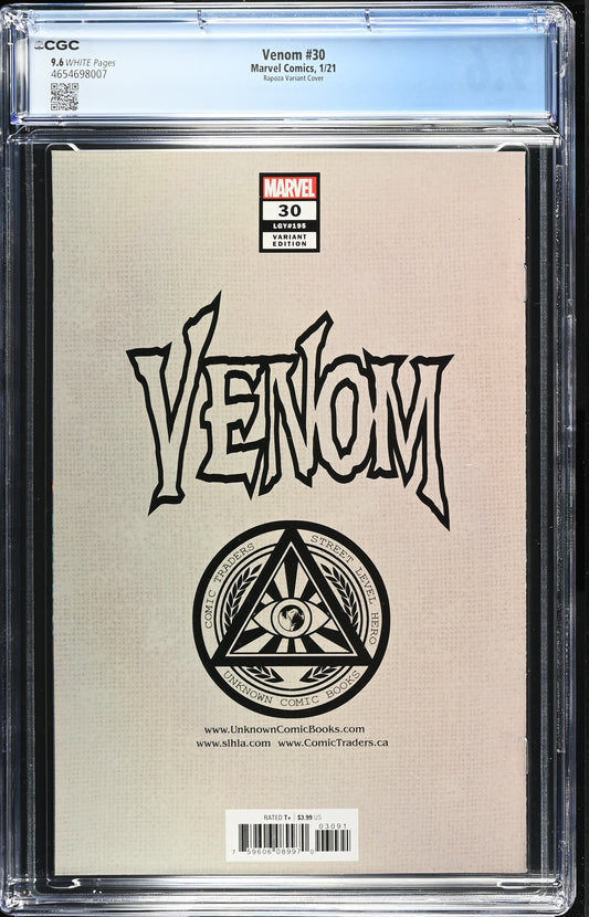 Venom #30 CGC 9.6 Unknown Comics Exclusive Dave Rapoza Trade Dress Variant