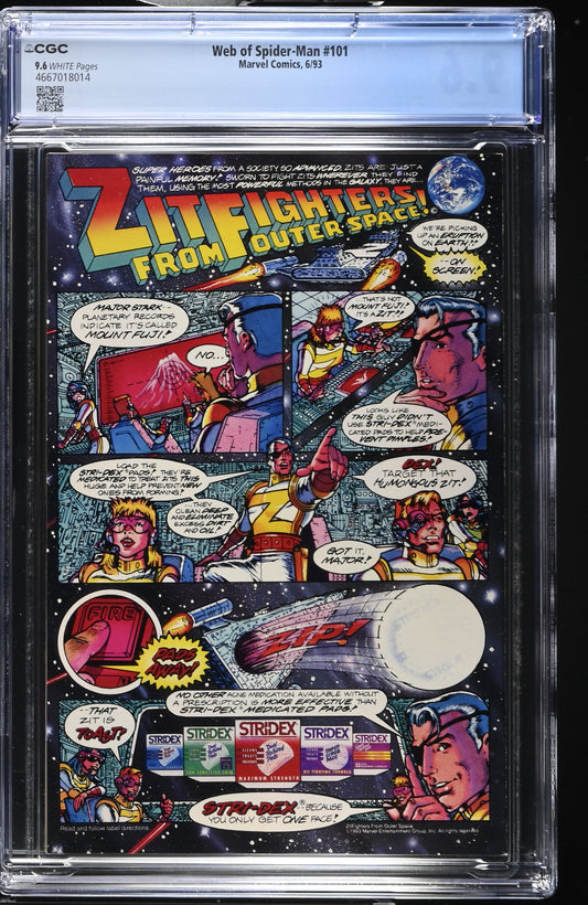 Web of Spider-Man #101 - CGC Graded 9.6 - Maximum Carnage Part 2