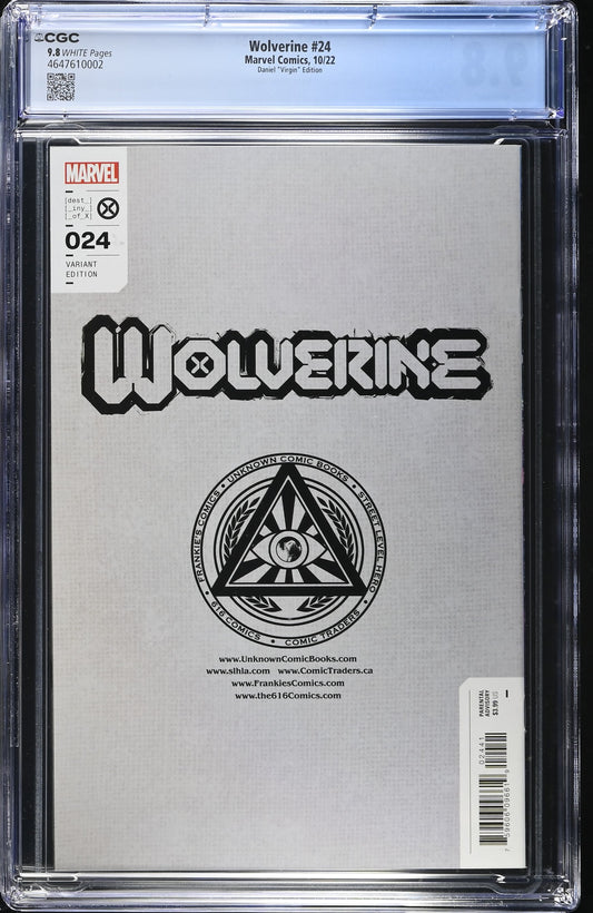 Wolverine #24 CGC 9.8- Tony S. Daniel Virgin Variant