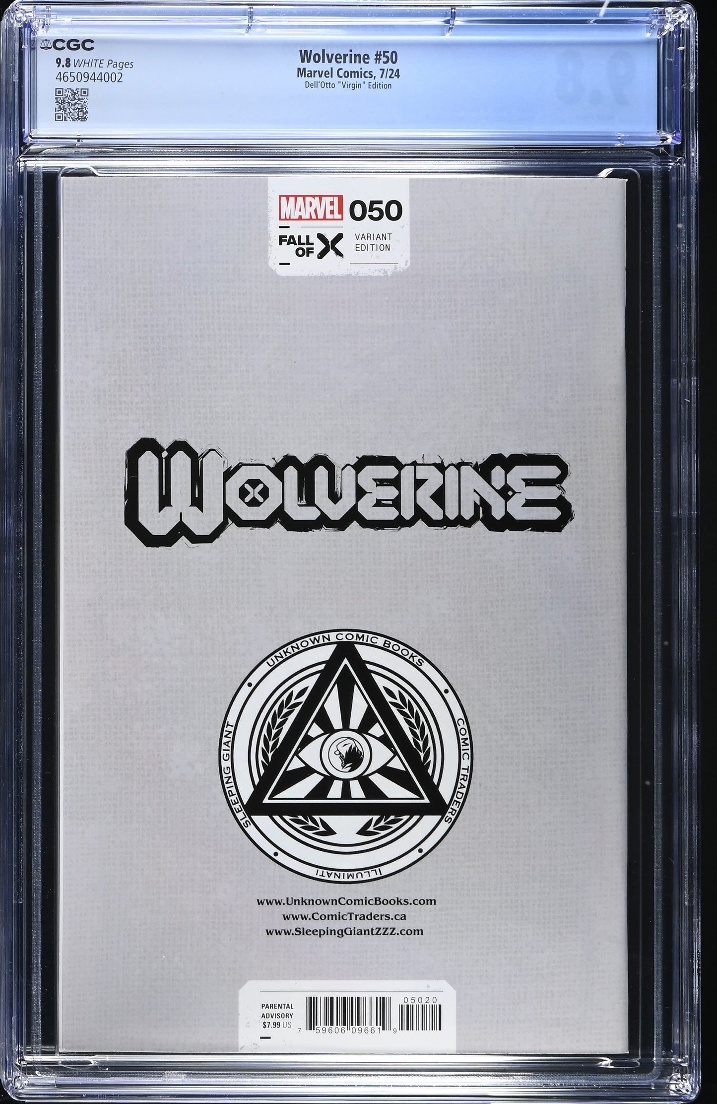 Wolverine #50 (2024) CGC 9.8 Gabriele Dell'otto Virgin Edition