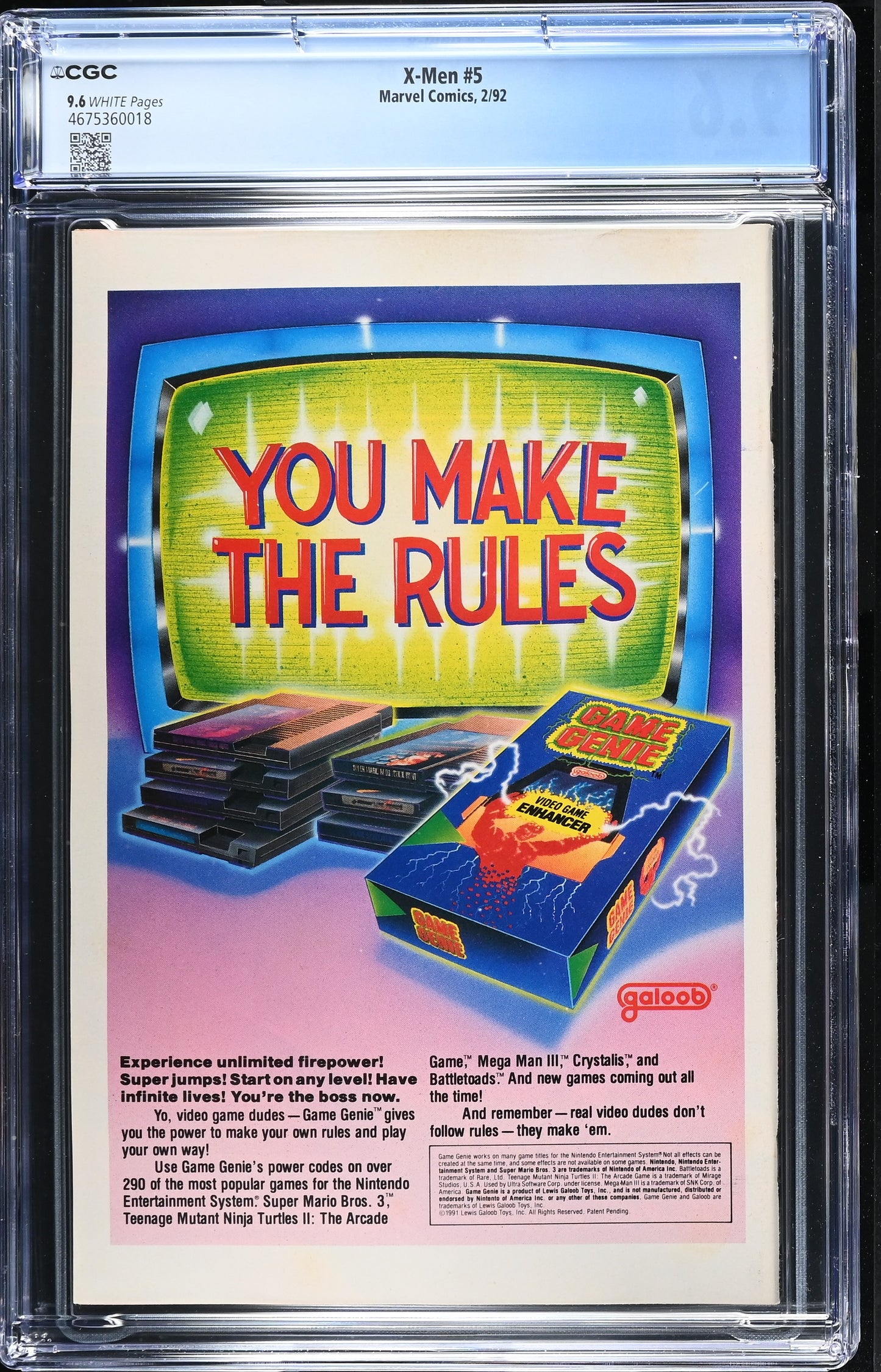 X-Men 5 CGC 9.6 (1st app of Maverick & 2nd Omega Red)