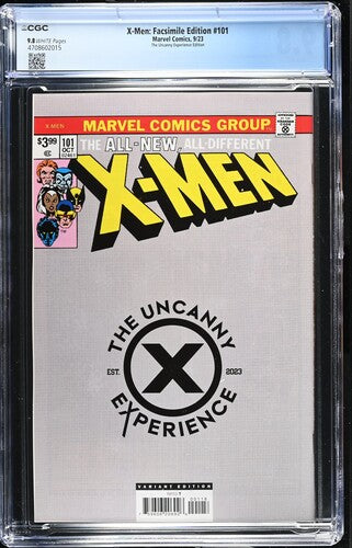 X-men #101 Facsimile Reprint Szerdy virgin variant CGC 9.8 NM/M Gem Wow